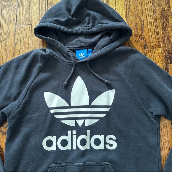 Adidas Black Pullover Hoodie Small - Picture 2 of 10